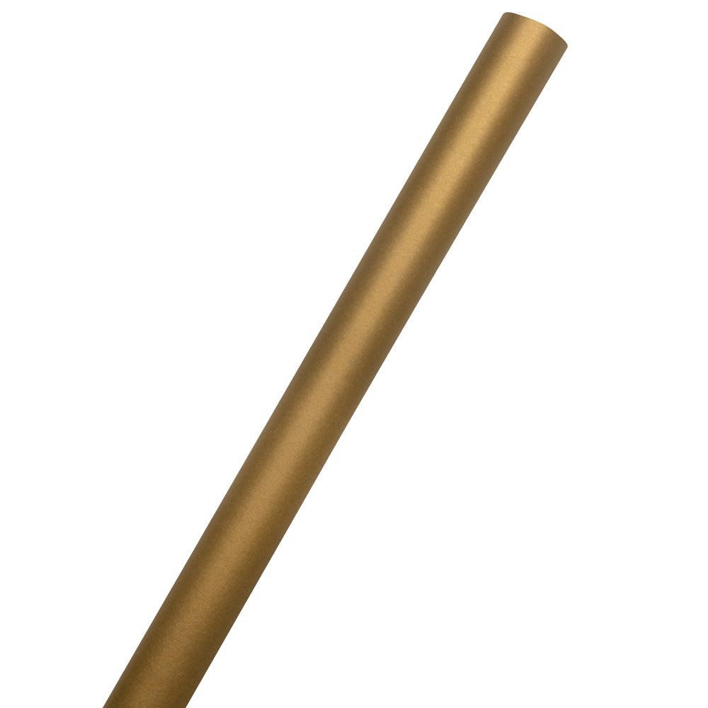 JAM Paper Kraft Wrapping Paper, 50 Sq ft Total, Gold, 2/Rolls/Pack