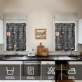thumbnail image 2 of Vintage Kitchen Food Cooking Chef Tier Cafe Curtains for Bathroom Living RV Rod Pocket Window Drapes 36 Inch 2 Panels Set 28"x36" 2 Panels Window Treatment Tiers, 2 of 4