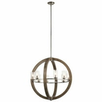 Coastal Farmhouse Eight Light Chandelier-Distressed Antique Gray Finish Bailey Street Home 147-Bel-2279260