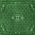 thumbnail image 1 of Ahgly Company Indoor Square Persian Emerald Green Traditional Area Rugs, 6' Square, 1 of 4
