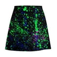 thumbnail image 6 of Mini Skirt for women Paint Splatter Design Skirt Female Green Blue Yellow Elegant Mini Skirts High W, 6 of 7