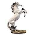 thumbnail image 5 of Baoblaze Resin Standing Horse Statue Sculpture 12inch Tall for Bookshelves Decorative B, 5 of 8