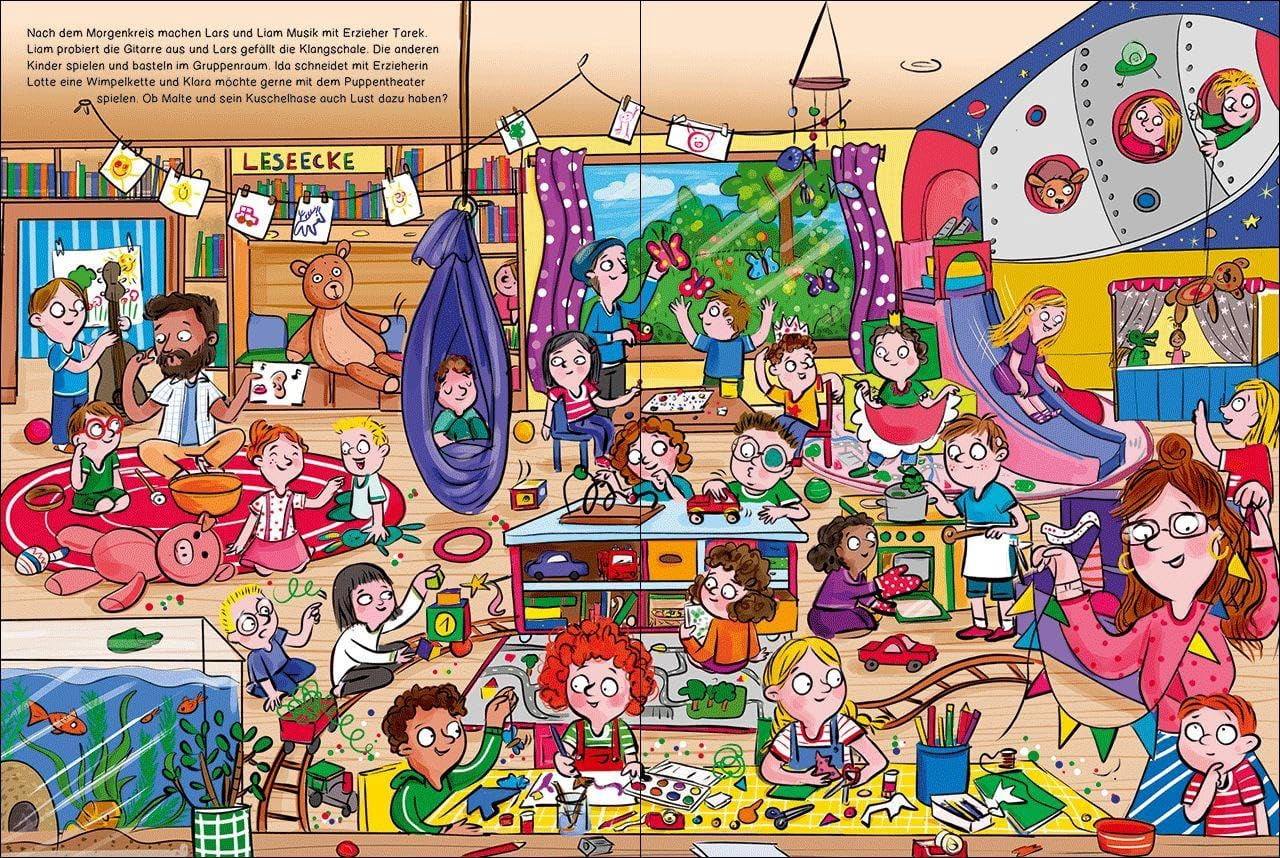 Tessa Rath Mein schönstes Kindergarten-Wimmelbuch: Großes Wimmelbuch für Kinder ab (Paperback)