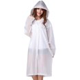 thumbnail image 1 of Pour les Adultes Transparents et Réutilisables Imperméable Matériel Eva, Poncho Résistant à la Pluie avec Capuche et Manches pour l'Extérieur, Voyage, Voyages, Festivals - Unisexe pour Hommes et Femmes, Garçons et Filles, 1 of 6