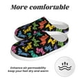 thumbnail image 6 of Yiaed Colorful Geometric Dog Print Slippers Fuzzy Warm Cozy Slippers Non Slip House Slippers For Indoor Outdoor Slippers House Slippers-11, 6 of 7