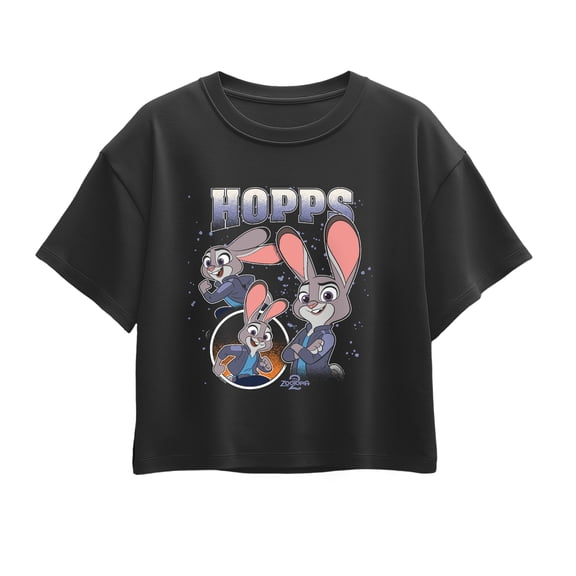 Zootopia - Hopps Bootleg - Youth Girls Boxy T-Shirt