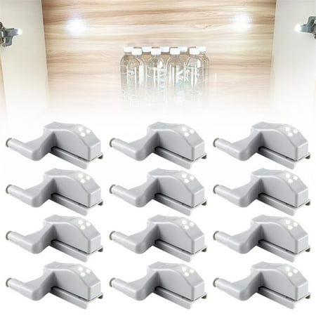

Gobwell Clearance Deal! LED Light Panel Light LED Light Sensor Light Nightlight Closet Cabinet Kitchen Living Room Bedroom (12PCS without Battery) Lighting lamp