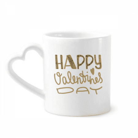 

happy valentine day quote style mug coffee cup pottery cerac heart handle 12oz