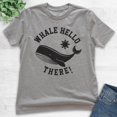 thumbnail image 2 of Kids Whale Hello There Shirt, Youth Kids Boy Girl T-Shirt, Whale Shirt, Animal Pun Shirt, Dark Heather Gray, X-Small, 2 of 4