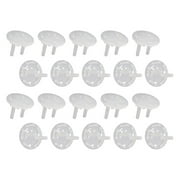 20 Pcs Child Safety Outlet Covers Plug Baby Proof Socket Protectors Power Abs White