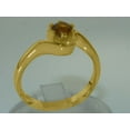 thumbnail image 2 of LBG British Made 18k Yellow Gold Natural Citrine Womens Anniversary Ring - 33 size options - Size 6, 2 of 5