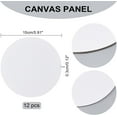 thumbnail image 5 of 12 Pcs Round Painting Canvas Panels Blank Canvas Drawing Boards for Oil & Acrylic Painting Students Artist Hobby Painters and Beginners 15cm in Diameter, 5 of 9
