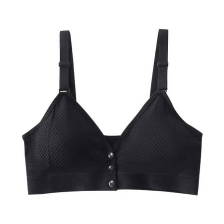 

Seamless Bras for Women Push Up Front Closure Bras No Wire Brassiere Underwear Sexy Three Quarters Lingerie