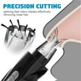 thumbnail image 2 of POINTERTECK Nose Hair Trimmer, 3 In 1 USB Rechargeable Face Eyebrow Ear Beard Rechargeable Electric Nose Hair Trimmer, Waterproof Trimmer for Men and Women, Black, 2 of 6