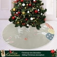 thumbnail image 6 of FMSHPON Easter Bunny Xmas Christmas Tree Skirt Stand Mat for Holiday Party Decoration Indoor Outdoor 36 inches, 6 of 6