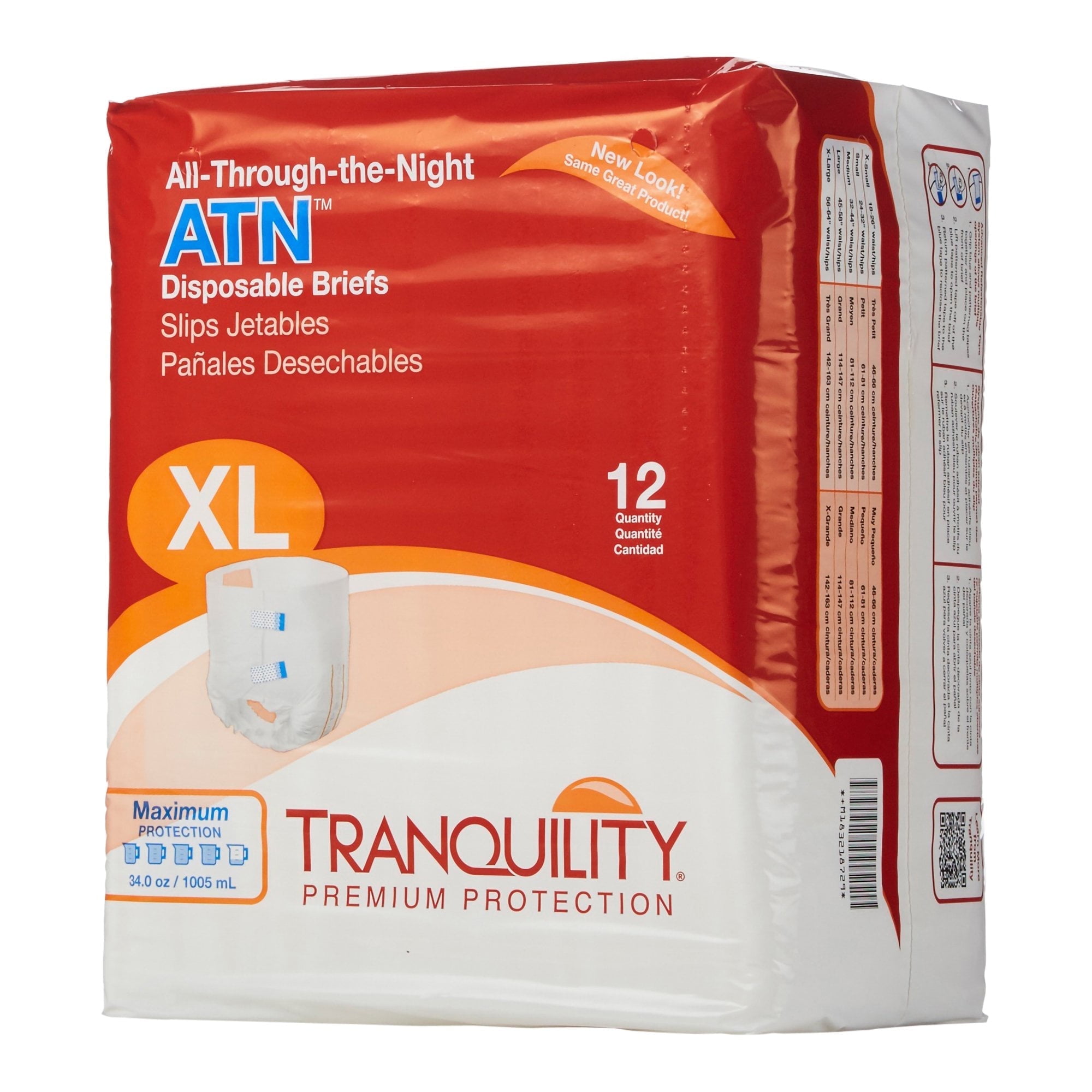 Tranquility TopLiner Contour Pads Moderate-Absorbency, 120/Bag Tranquility TopLiner Contour Pads Moderate-Absorbency, 120/Bag