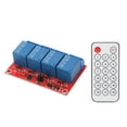 thumbnail image 3 of Module de Relais 4 Canaux Ensemble Récepteur, Taille Compacte Longue Durée de Vie Efficace Kit de Module de Relais 4 Canaux pour Circuit 5V,12V,24V, 3 of 8