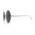 thumbnail image 6 of Iconic Hippie Oversized Round Circle Lens Boho Metal Rim Sunglasses Gold - Black, 6 of 8