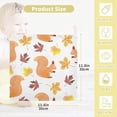 thumbnail image 2 of SKYSONIC 5 PCS Autumn Pattern Baby Muslin Washcloths, Cartoon Squirrel Face Towel Burp Cloths Ultrasoft Absorbent Cotton Bath Wipes Towels for Newborn Boys Girls, 2 of 7
