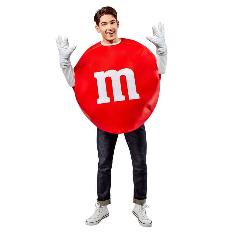 Red M&M Candy Adult Unisex Halloween Costume