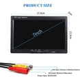 thumbnail image 4 of B-Qtech 7" HD Backup Monitor, Dual Input TFT Display for Cars/Trucks (12V/24V), 4 of 10