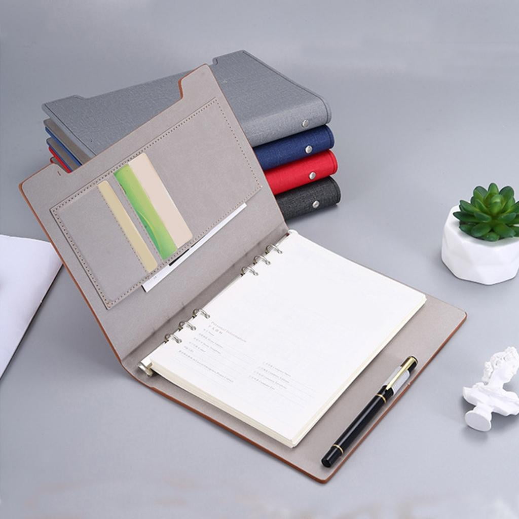 Giaone Hardcover Notebook 192 Pages Lined Refillable 6 Rings Covers