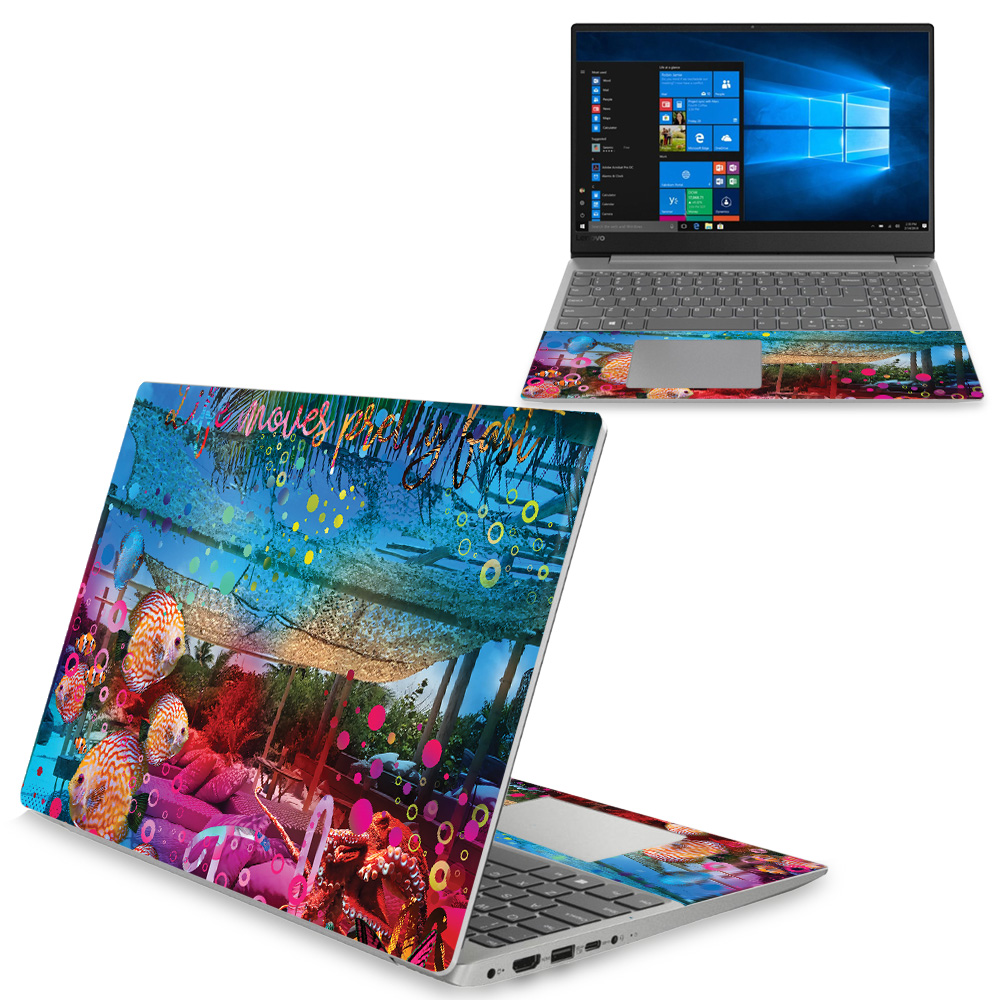 Skin Decal Wrap Compatible With Lenovo Ideapad 330s 15 2018 Sticker Design Tropical Resort