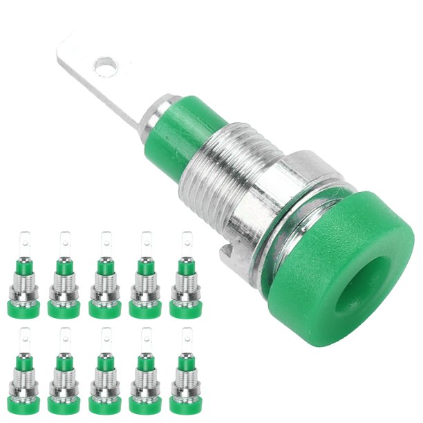 Herramientas de conexión eléctrica, 10 piezas de conector banana de latón, accesorios de prueba eléctrica, muy recomendables