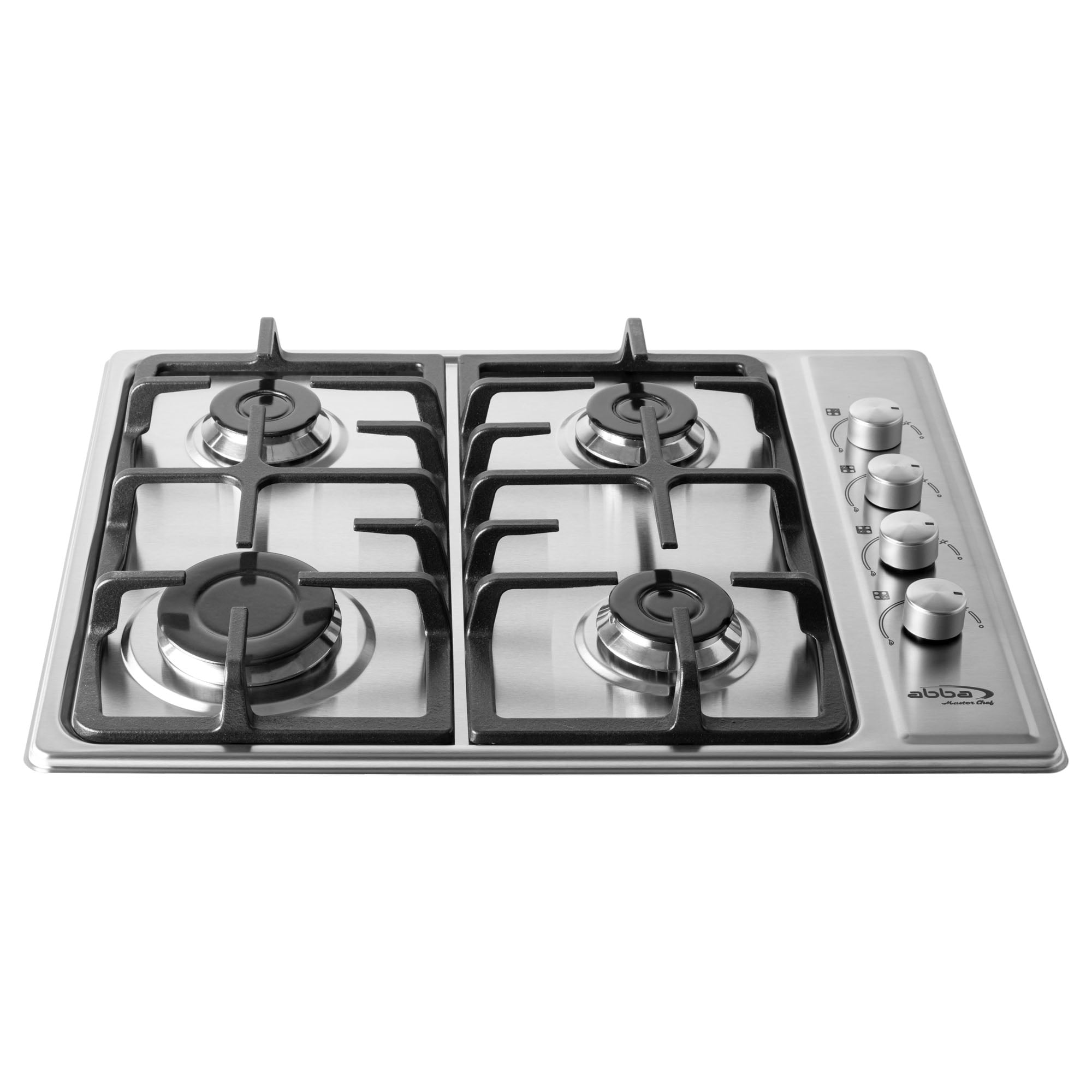 ABBA APPLIANCES 24 In Stainless Steel Gas Cooktop - Cast Iron Grates by