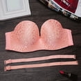thumbnail image 4 of PEASKJP Women's Plus Size Lingerie for Women Tshirt Bra Pink L, 4 of 4