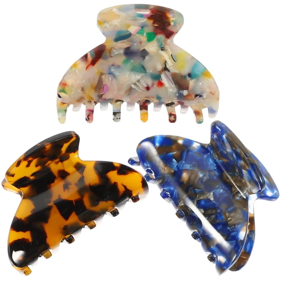 Minkissy 3-Pack Acetate Hair Clips for Women, Hair Accessories for Everyday Use and Styling