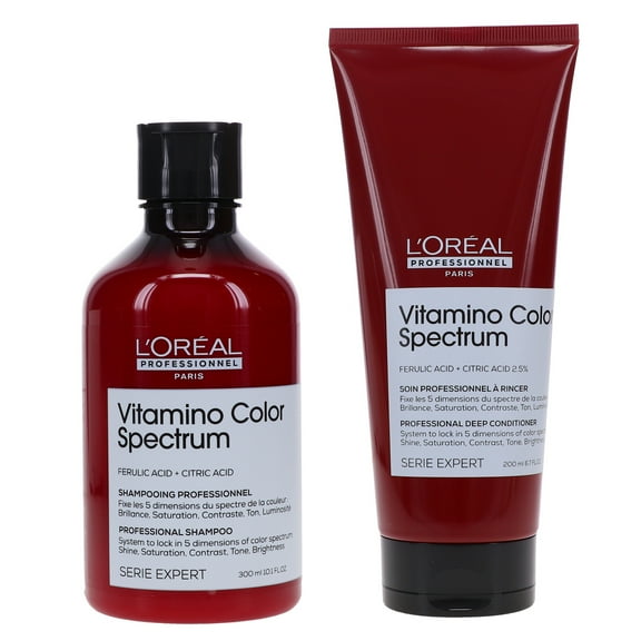 L'Oreal Professionnel Vitamino Color Spectrum Professional Shampoo 10.1 oz & Deep Conditioner 6.7 oz Combo Pack