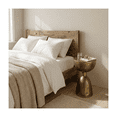 thumbnail image 5 of Cresta Modern Sculpt Aluminum Pedestal Side Table - Antique Brass Gold Accent Table for Living Room & Bedroom, 5 of 5