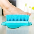 thumbnail image 4 of Limpiador de pies de ducha con piedra pómez, limpieza de pies, suave, exfoliante y masajeador sin doblarse en la ducha o bañera, removedor de callos y piel muerta de los pies, antideslizante mejorado con ventosas Vhermosa 220429-2, 4 of 8