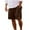 Brown, variant on ZQUUVOU Mens Casual Shorts Loose Solid Pocket Elastic Waist Straight Bermuda Shorts Pants Sport Pants Khaki