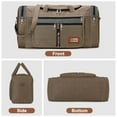 thumbnail image 6 of FANOTEK 60L Travel Duffel Tote Bag Large Capacity Luggage Bag Travel Bag Waterproof Oxford Cloth Travel Shoulder Bag Sports Gym Bag,Khaki, 6 of 7