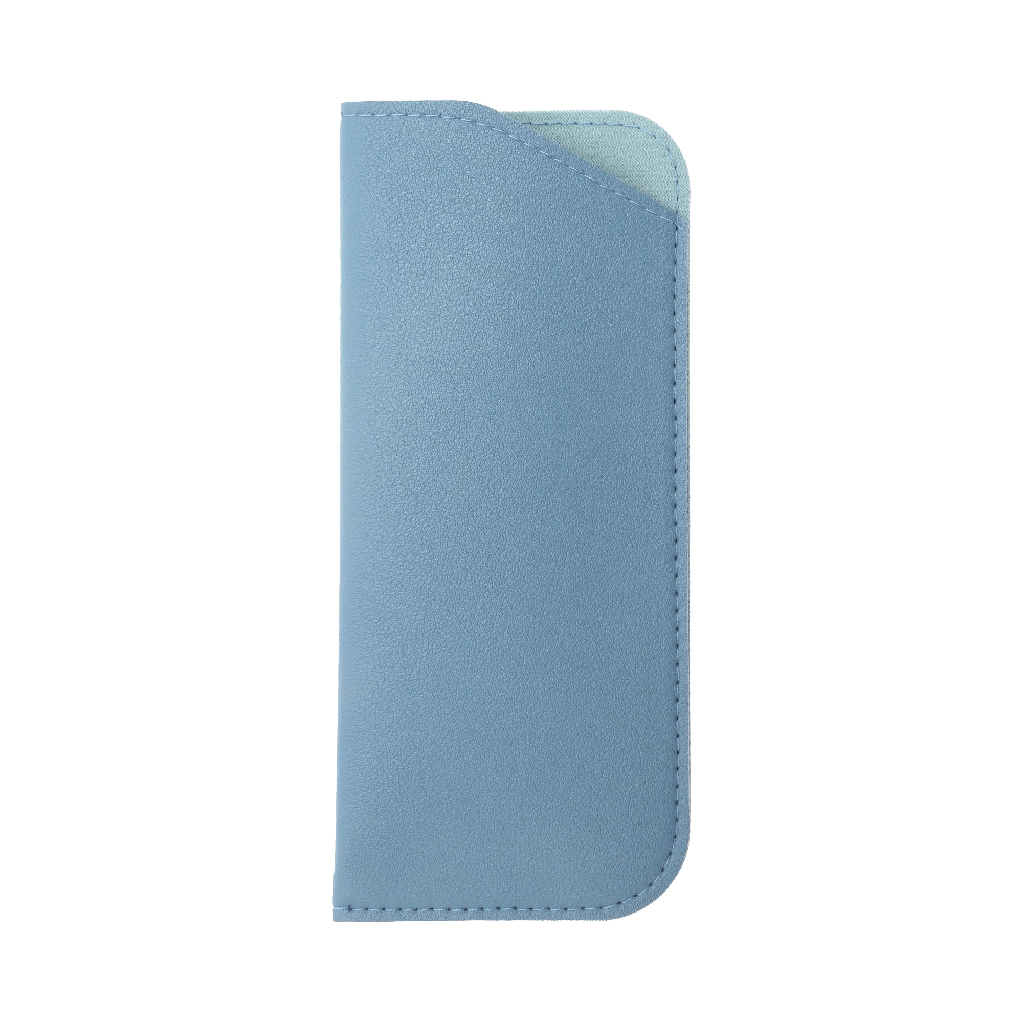 Unique Bargains Eyeglass Pouch Portable Eyeglasses Storage 1 Pc Gray Blue