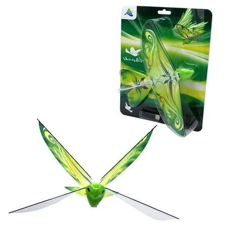 Self Flying E Bird Electronic Flying Bird Toy Drone - Green