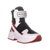 Womens MICHAEL Michael Kors Cosmo High Top Sneakers, Optic White/Scarlet, 8 US