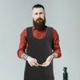 thumbnail image 1 of SHOWERORO Delantal De Estilista Con Bolsillo Negro Para Peluqueros Uso En Cocina Y Limpieza, 1 of 7