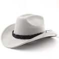 thumbnail image 2 of Western Style Outdoor Cowboy Hat Curved Brim For Travel Riding Adventure And Casual Everyday Wear, 2 of 3