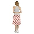 thumbnail image 5 of Women's Paint Woman Lips Polka Dots Romance A-line Printed Skirt Casual Wear, M, Vermilion Sand Brown, by Ambesonne, 5 of 6