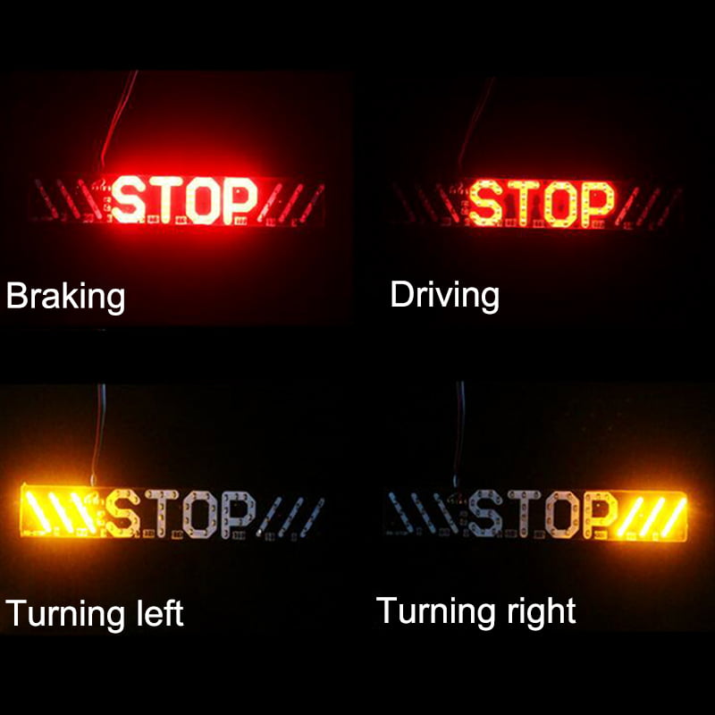 51 LED Motorcycle Rear Tail Stop Brake Turn Signal License Plate Light DRL La KQ