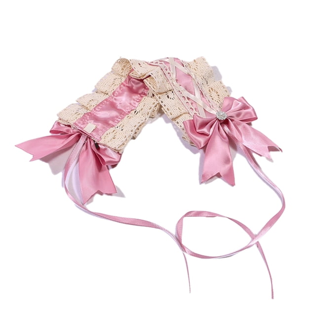 Tocado gótico de lolita, accesorios para el cabello de encaje para sirvienta, lindas diademas, horquillas dulces