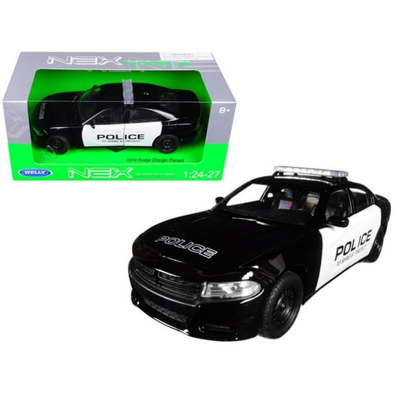 2016 Dodge Charger Pursuit Police 1-24 - 1-27 Diecast Model Car by Welly
