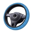 thumbnail image 2 of Disketp Blue Maple Leaf Elastic Microfiber Steering Wheel Cover for Truck,SUV,Cars,Universal 15 inch,Anti-Slip, 2 of 6