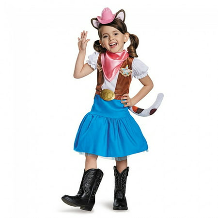Classic Sheriff Callie Disney Costume, Large/4-6X, Product Includes: Dress, hat & bandana By Disguise