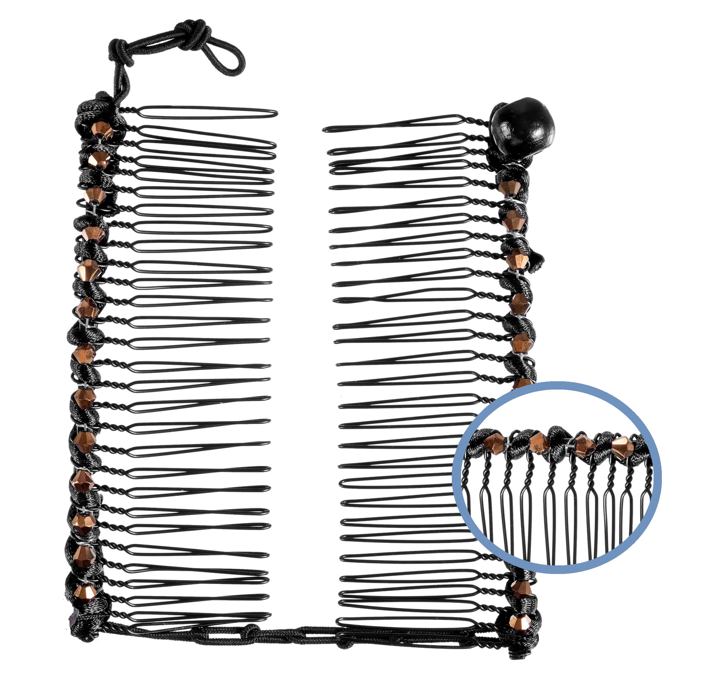 Banana Hair Clip For Most Hair Types, All Ages ( Medium Copper Bead