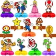 thumbnail image 1 of Honeycomb Centerpiece Super Brother Themed Party Supplies Birthday Party Decoration (7 Pcs), 1 of 8