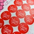thumbnail image 5 of 24Pcs Cookies Cake Package Label Round Seal Sticker Love You Adhesive Paper Sticker for Gift Baking Chocolate, 5 of 5